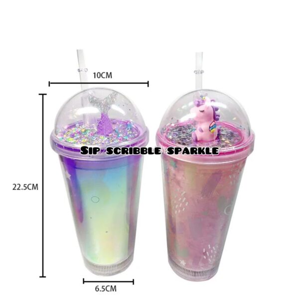 Unicorn sipper tumbler - Image 2